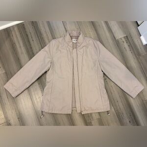 Beige-Gray Lightweight Puffer Jacket, M